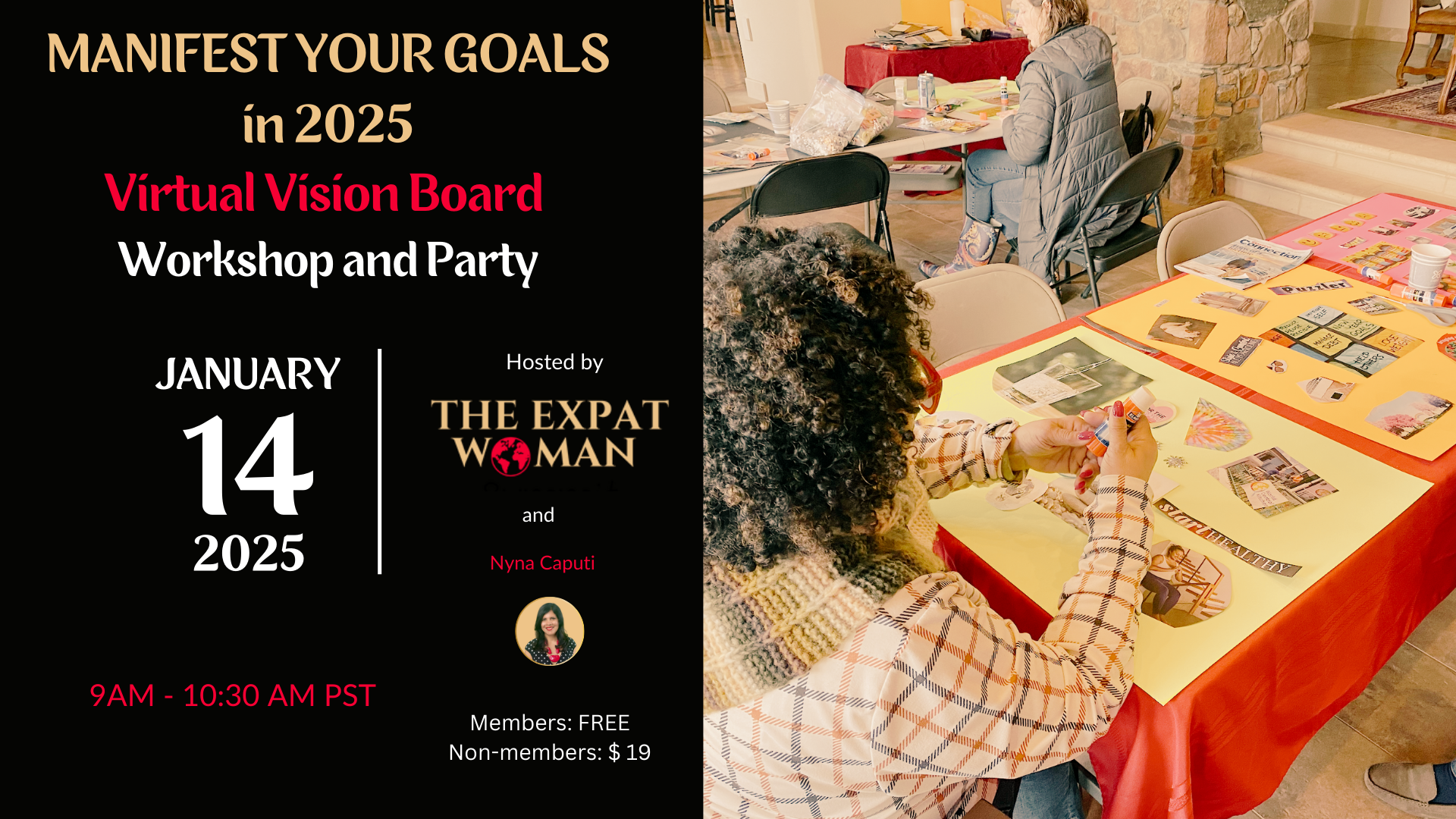 Manifest Your Goals: Virtual Vision Board Workshop & Party